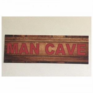Man Cave Sign Man Small Garage Room Tin/Plastic Rustic Wall Plaque    292102397311